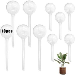 10 PCS Plastic Clear Self-Watering Bulbs,Garden Plant Watering Bulb,Plastic